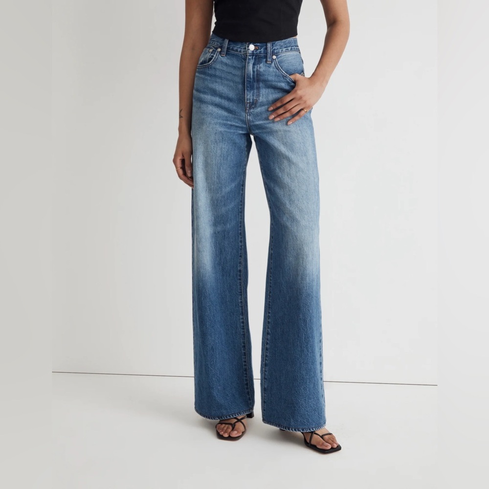 Madewell Superwide-leg Jeans in Medium Wash